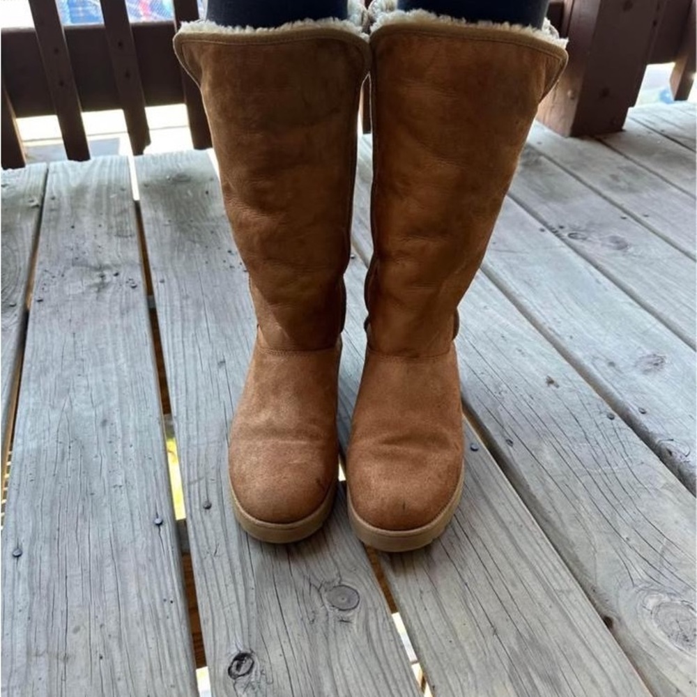 UGG Chestnut Suede Winter Boots